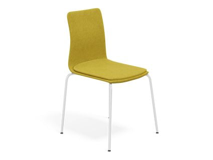 Linar Plus Upholstered Chair, Metal Legs