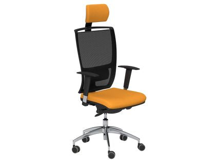 OZ Series High Backrest Swivel Mesh Chair with Headrest, Vario Adjustable Arms