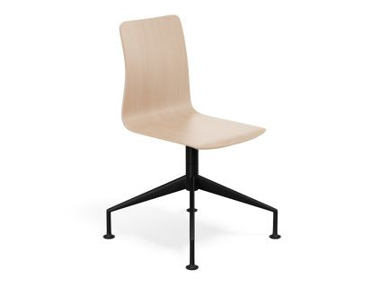 Linar Plus Wooden Chair, Cross Base