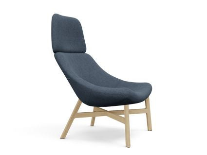 Mishell XL Armchair, Wooden Legs