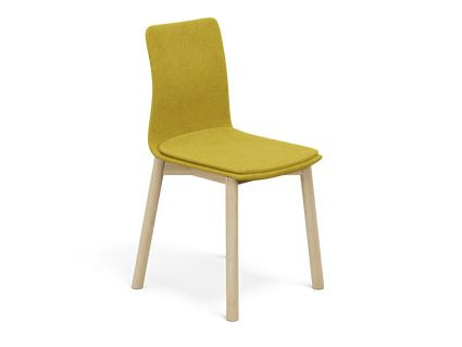Linar Plus Upholstered Chair, Wooden Legs