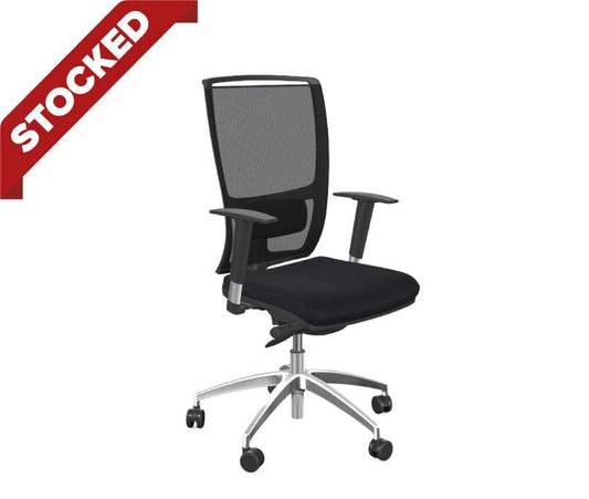 OZ Series High Backrest Swivel Mesh Chair, Vario Adjustable Arms
