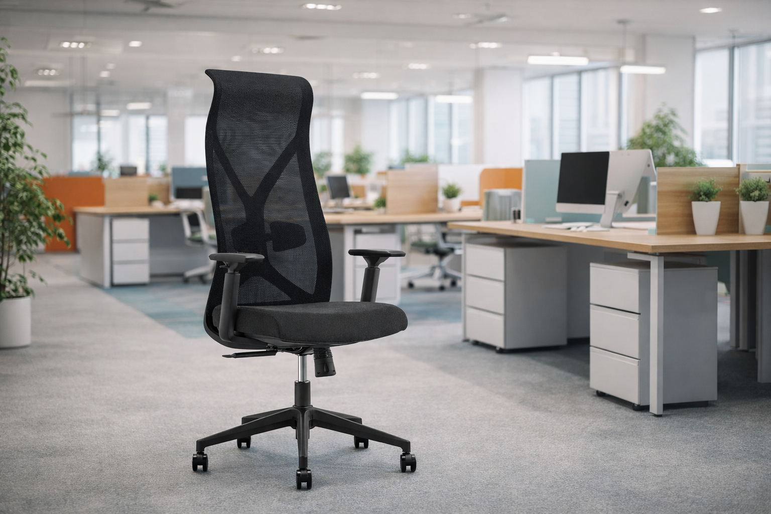 Wave Mesh Back Operator chair