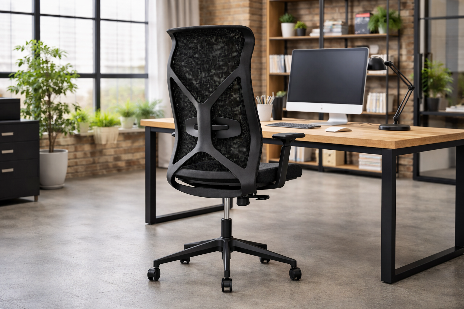 Wave Mesh Back Operator chair