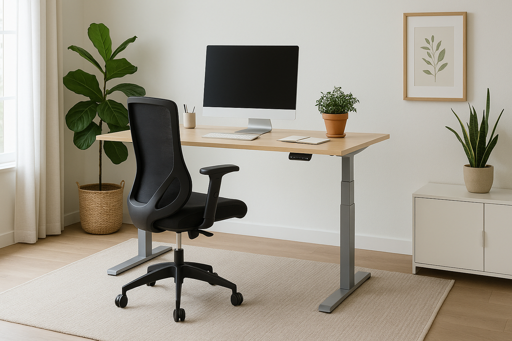 R800 Sit Stand Desk 1785x800mm White top