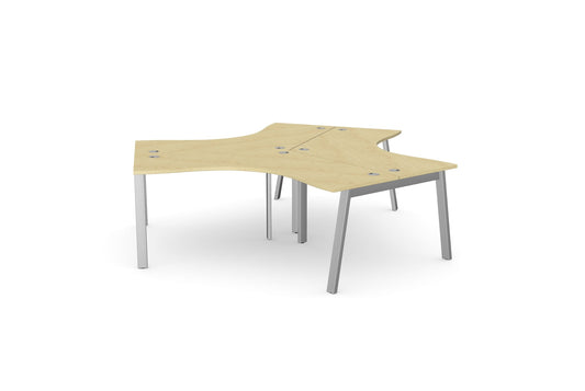 Switch 120 Degree 3 Person Bench, A-Leg