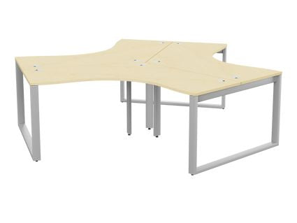 Switch 120 Degree 3 Person Bench, C-Leg