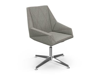 Prism Chair, Metalic Cross Base