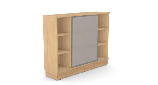 Grand Office Cabinet with Sliding Glass Door