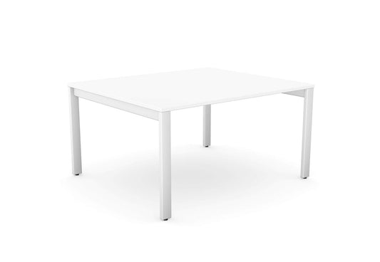 Switch Single Piece Straight Meeting Table & Large Table Starter Section, Open Leg